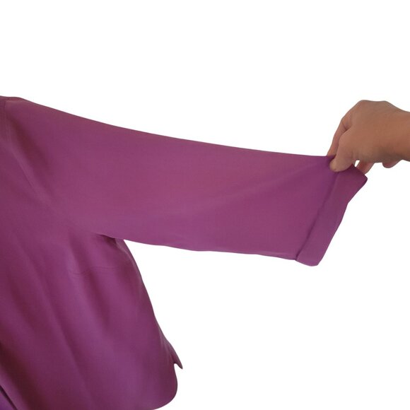 SOFT‎ SURROUNDINGS NEW Womens Pink Pleated Blouse 3/4 Sleeves Plus size 1X - Picture 4 of 12
